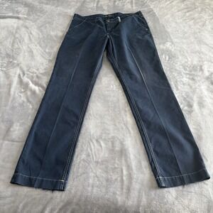 Robert Graham Mens‎ Pants Designer Blue Casual Chino Style Trousers 38x34